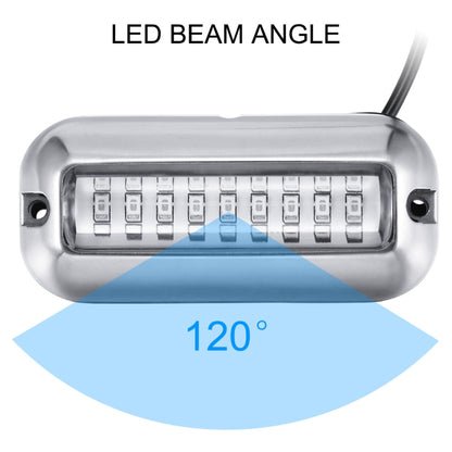 2 PCS MK-027 Ship / Yacht 10-30V 27LEDs Waterproof Stainless Steel Underwater Light, Underwater Light(Red Light), Underwater Light(White Light), Underwater Light(Green Light), Underwater Light(Blue Light)