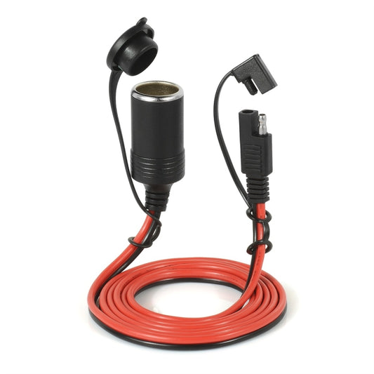 12V Car Charger Cigarette Lighter Extension Cord Female Socket with Quick Disconnect Wire Harness, Female Socket