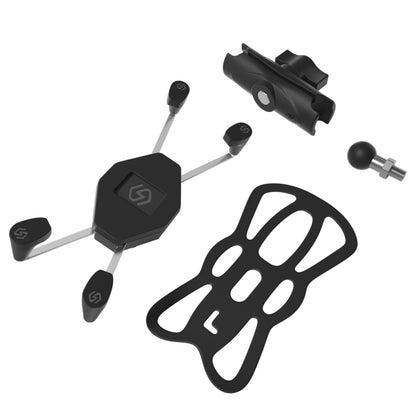 ZH-1558C1 Motorcycle M8 Ball Joint X-shape Aluminum Alloy Phone Holder, ZH-1558C1