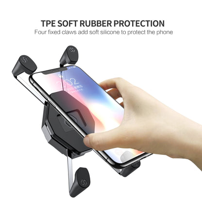 ZH-1558D1 Motorcycle M10 Ball Joint X-shape Aluminum Alloy Phone Holder, ZH-1558D1