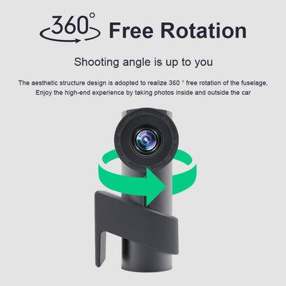 Car WiFi Single Camera Hidden 360 Degree Rotation Car Driving Recorder, WiFi Single Camera