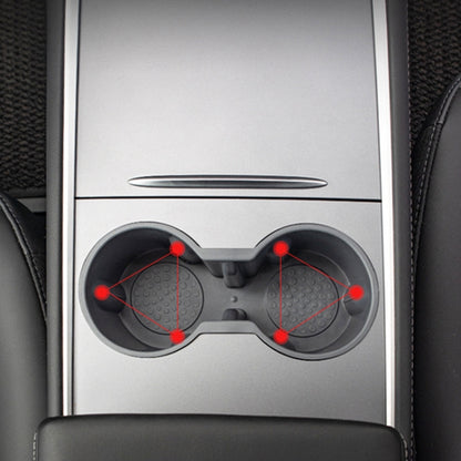 SHUNWEI SD-1054 Car Water Cup Holder for Tesla Model 3 / Y 2021-2022, SD-1054 (Black), SD-1054 (Grey)