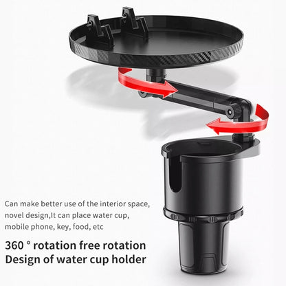 Car 360 Degree Rotation Water Cup Holder Multi-functional Dining Table, Multi-functional Dining Table