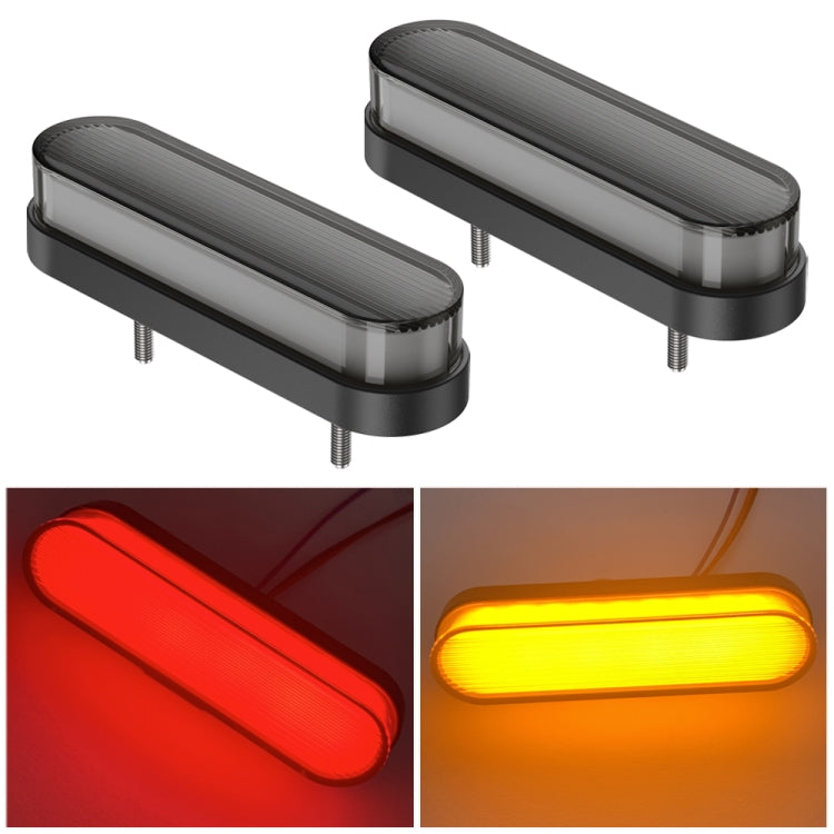 1 Pair Double Color Brake Light Turn Signal Light, Double Color