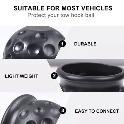 Car Truck Tow Ball Cover Cap Towing Hitch Trailer Towball Protection, 1 PCS