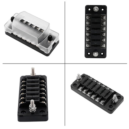 CS-978A1 FB1901 1 In 6 Out Independent Positive Negative Fuse Box without Fuse Piece for Auto Car Truck Boat, CS-978A1