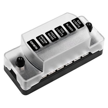 CS-978A1 FB1901 1 In 6 Out Independent Positive Negative Fuse Box without Fuse Piece for Auto Car Truck Boat, CS-978A1