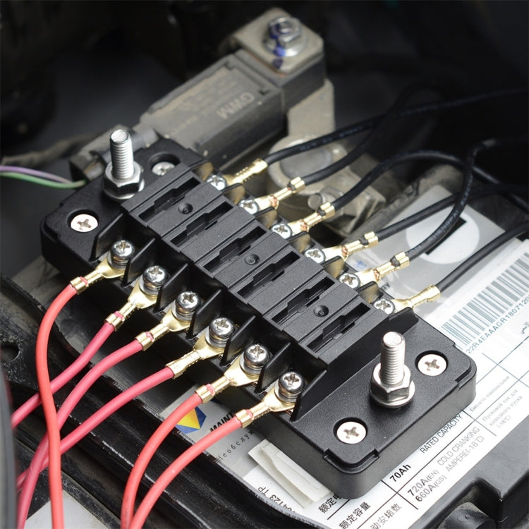CS-979A1 FB1903 1 In 1 Out 6 Ways No Distinction Positive Negative Fuse Box without Fuse for Auto Car Truck Boat, CS-979A1