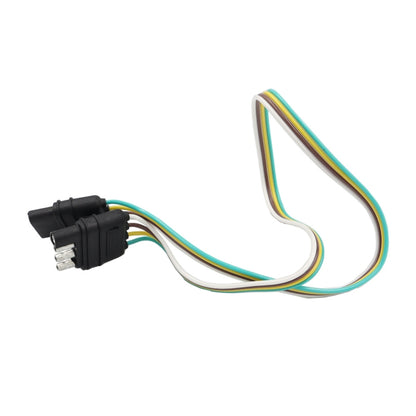 4 Pin Trailer Light Wire Harness Extension 18 Gauge 4-Way Flat Wiring Connector, CP-0618