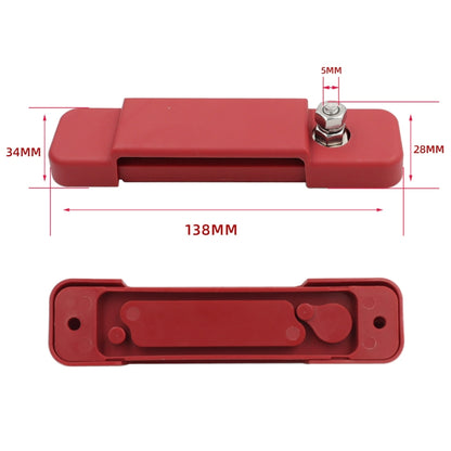 48V 180A 12 Way Power Distribution Terminal Block Battery Bus Bar Set, 12 Way