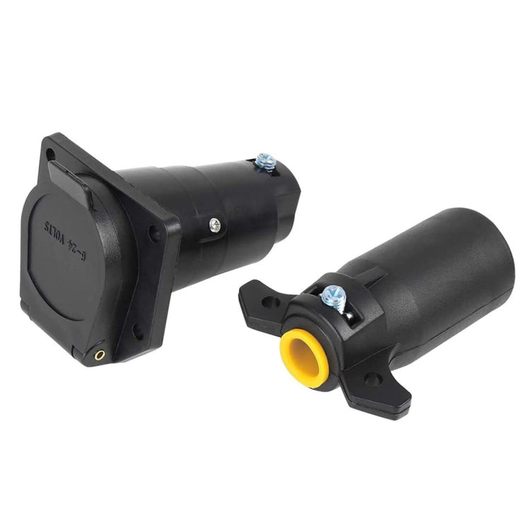 7-PIN 12V Trailer Plug American Flat Blade Connector Adapter, CP-0220