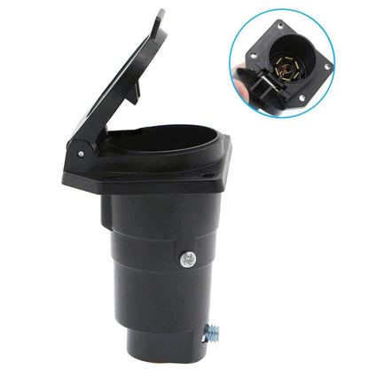 7-PIN 12V Trailer Plug American Flat Blade Connector Adapter, CP-0220
