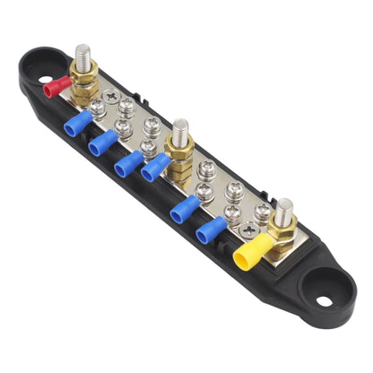 1 Pair 48V 150A M6 Power Distribution Terminal Block Battery Bus Bar Set with Terminal Block, M6 with Terminal Block