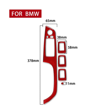 5 PCS Set for BMW 3 Series E90 Carbon Fiber Car Left Driving Lifting Panel Decorative Sticker with Folding, Diameter: 37.8cm, Left Driving Lifting Panel