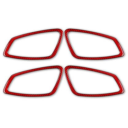 4 PCS Set for BMW 3 Series E90 Carbon Fiber Car Door Handle Decorative Sticker,Left and Right Drive, Car Door Handle