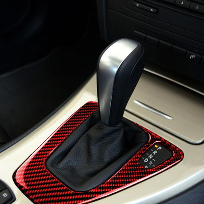 For BMW 3 Series E90 Carbon Fiber Car Gear Position Panel Decorative Sticker,Right Drive, Car Gear Position Panel,Right Drive