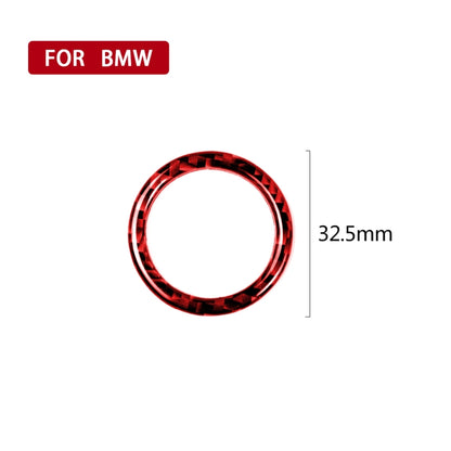 For BMW 3 Series E90 Carbon Fiber Car One-button Start Decorative Sticker, Left and Right Drive, Car One-button Start
