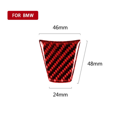 For BMW 3 Series E90 Large A Version Carbon Fiber Car Steering Wheel Decorative Sticker, Large A Version Car Steering Wheel
