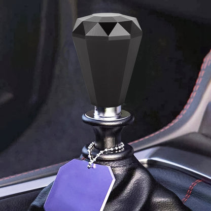 Universal Car Diamond Shape Metal Gear Shift Knob, Black, Blue, Purple, Red