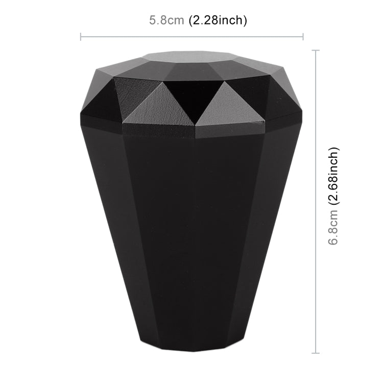 Universal Car Diamond Shape Metal Gear Shift Knob, Black, Blue, Purple, Red