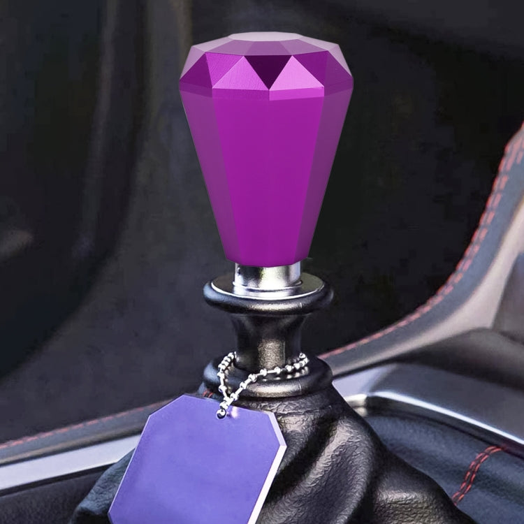 Universal Car Diamond Shape Metal Gear Shift Knob, Black, Blue, Purple, Red