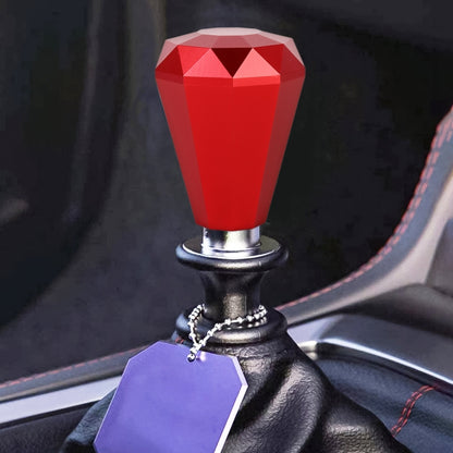 Universal Car Diamond Shape Metal Gear Shift Knob, Black, Blue, Purple, Red