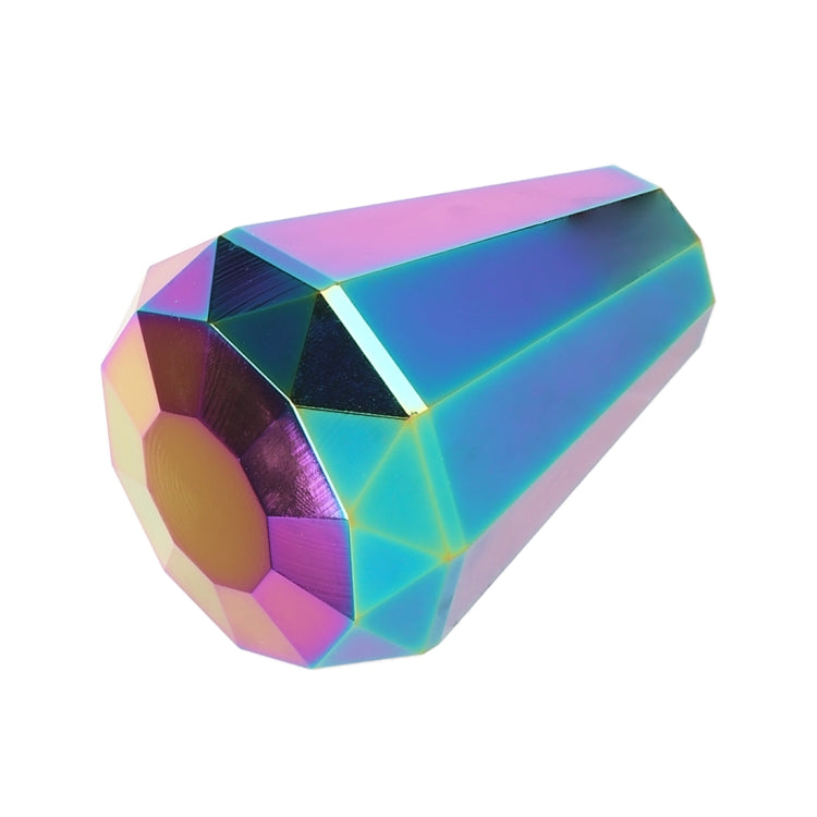 Universal Car Colorful Diamond Shape Metal Gear Shift Knob, Colorful