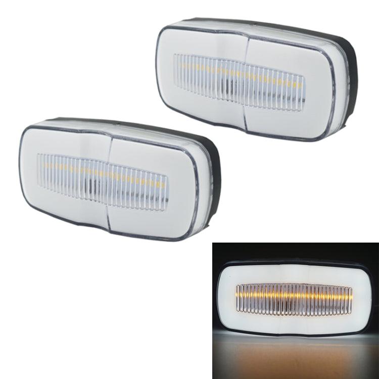 2 PCS MK-190 Truck LED Side Marker Light, MK-190 (White Light), MK-190 (Red Light)
