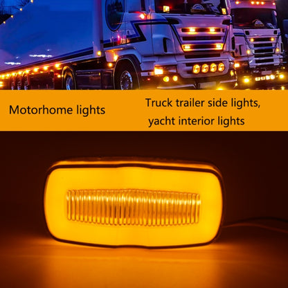 2 PCS MK-190 Truck LED Side Marker Light, MK-190 (White Light), MK-190 (Red Light)