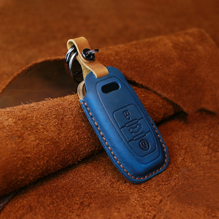 For Audi Series Car Cowhide Leather Key Protective Cover Key Case, B Version 2011-2018, For Audi, B Version, For Audi,B Version