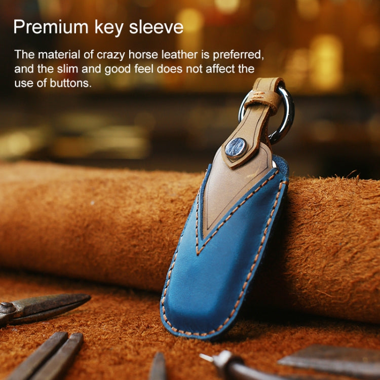 For Audi Series Car Cowhide Leather Key Protective Cover Key Case, B Version 2011-2018, For Audi, B Version, For Audi,B Version
