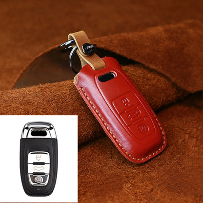 For Audi Series Car Cowhide Leather Key Protective Cover Key Case, B Version 2011-2018, For Audi, B Version, For Audi,B Version