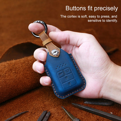 For Honda Car Cowhide Leather Key Protective Cover Key Case, Two Keys Version, For Honda, Two Keys Version