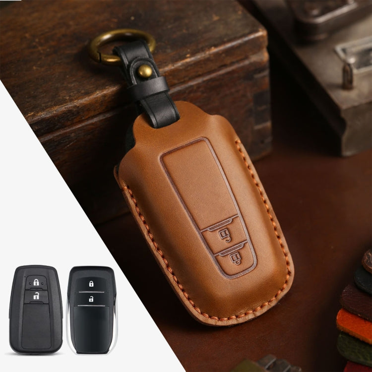 For Toyota Car Cowhide Leather Key Protective Cover Key Case, Two Keys Version, For Toyota, Two Keys Version, For Toyota , Two Keys Version, For Toyota,Two Keys Version
