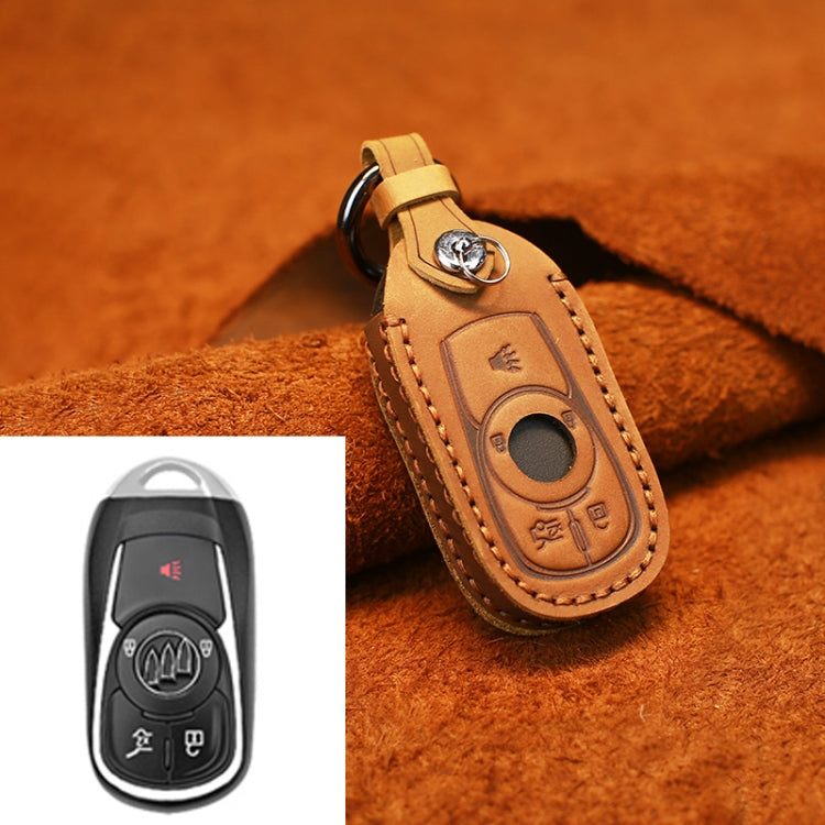 For Buick Car Cowhide Leather Key Protective Cover Key Case, Five Keys Version, For Buick, Five Keys Version