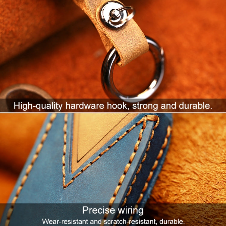 For Buick Car Cowhide Leather Key Protective Cover Key Case, Six Keys Version, For Buick, Six Keys Version