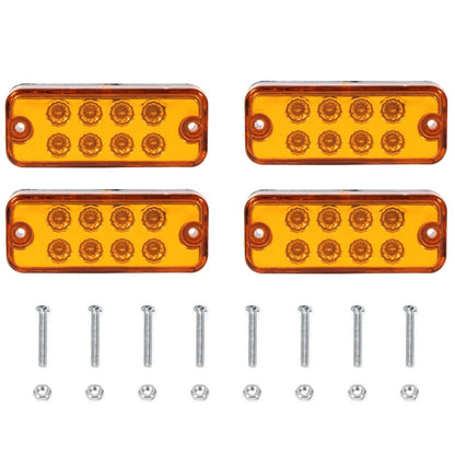 4 PCS 10-30V 8LED Car Tail Light Side Lamp