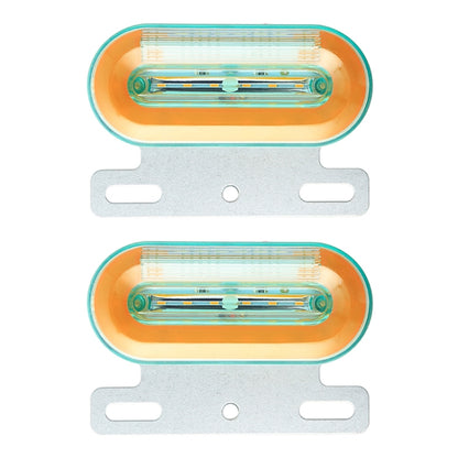 2 PCS 24V 12LED Car Oval Side Lamp, 24V (White Light), 24V (Red Light), 24V (Yellow Light)