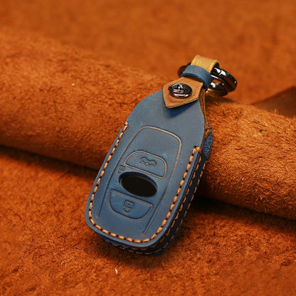 For Subaru Car Cowhide Leather Key Protective Cover Key Case, For Subaru