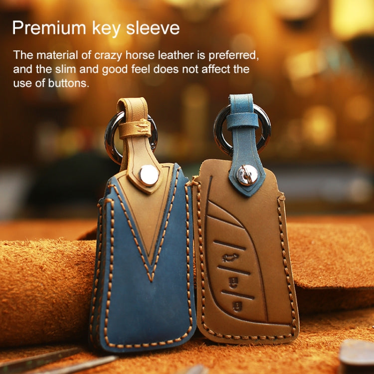 For Lexus New Style Car Cowhide Leather Key Protective Cover Key Case, For Lexus New Style
