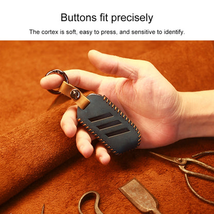 For Kia Car Cowhide Leather Key Protective Cover Key Case, Square Version, For Kia, Square Version