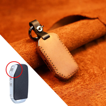 For Kia Car Cowhide Leather Key Protective Cover Key Case, Square Version, For Kia, Square Version
