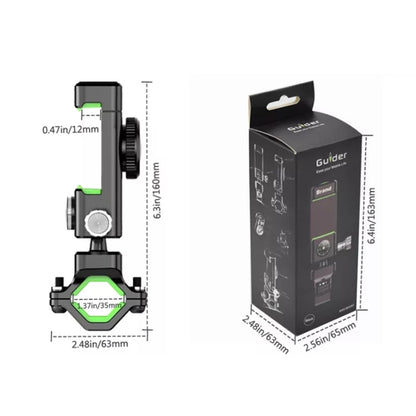 Bicycle / Motorcycle Anti-theft Anti-take Off Mobile Phone Holder with Light, with Light (Black), with Light (Green)
