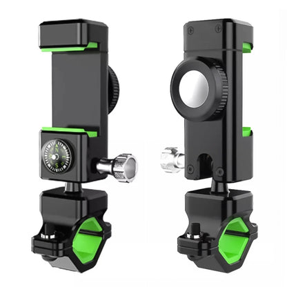 Bicycle / Motorcycle Anti-theft Anti-take Off Mobile Phone Holder without Light, without Light (Black), without Light (Green)