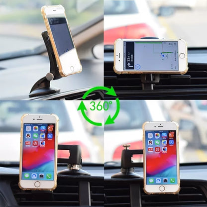Multifunctional Car Center Console Dashboard Suction Cup Magnetic Phone Holder, Suction Cup Magnetic (Black), Suction Cup Magnetic (Green)