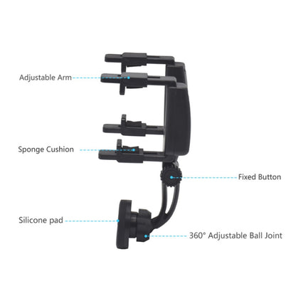 Carbon Fiber Strong Magnet Car Rear Mirror Navigation Phone Holder, Carbon Fiber