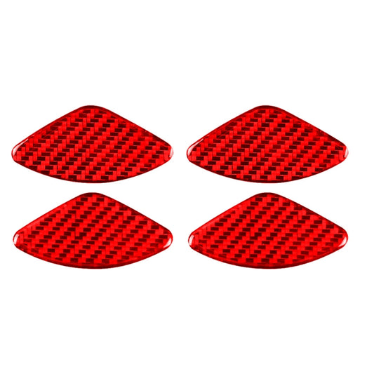 4 PCS Set for Honda CRV 2007-2011 Carbon Fiber Car Inner Door Bowl Patch Decorative Sticker,Left and Right Drive Universal, Car Inner Door Bowl Patch