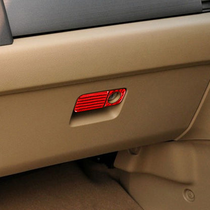 2 PCS Set for Honda CRV 2007-2011 Carbon Fiber Car Glove Box Opening Frame Decorative Sticker, Right Drive, Glove Box Opening Frame, Right Drive