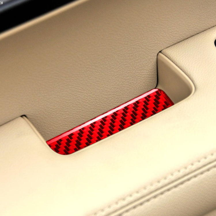 4 PCS Set for Honda CRV 2007-2011 Carbon Fiber Car Inner Armrest Gasket Decorative Sticker,Left and Right Drive Universal, Inner Armrest Gasket