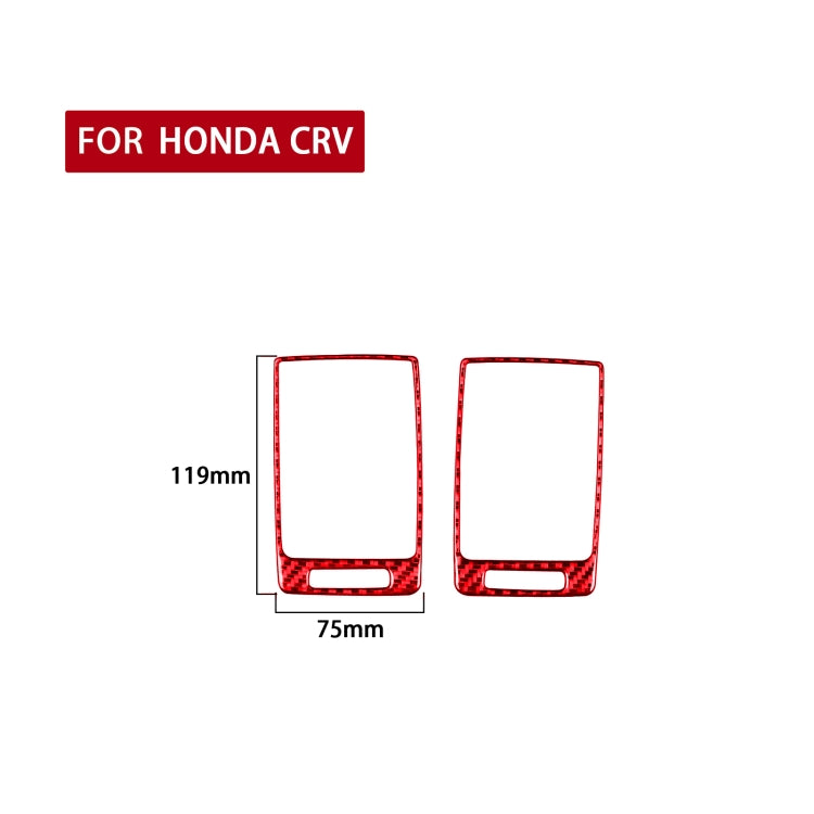 2 PCS Set for Honda CRV 2007-2011 Carbon Fiber Car Side Air Outlet Frame Decorative Sticker,Left and Right Drive Universal, Side Air Outlet Frame